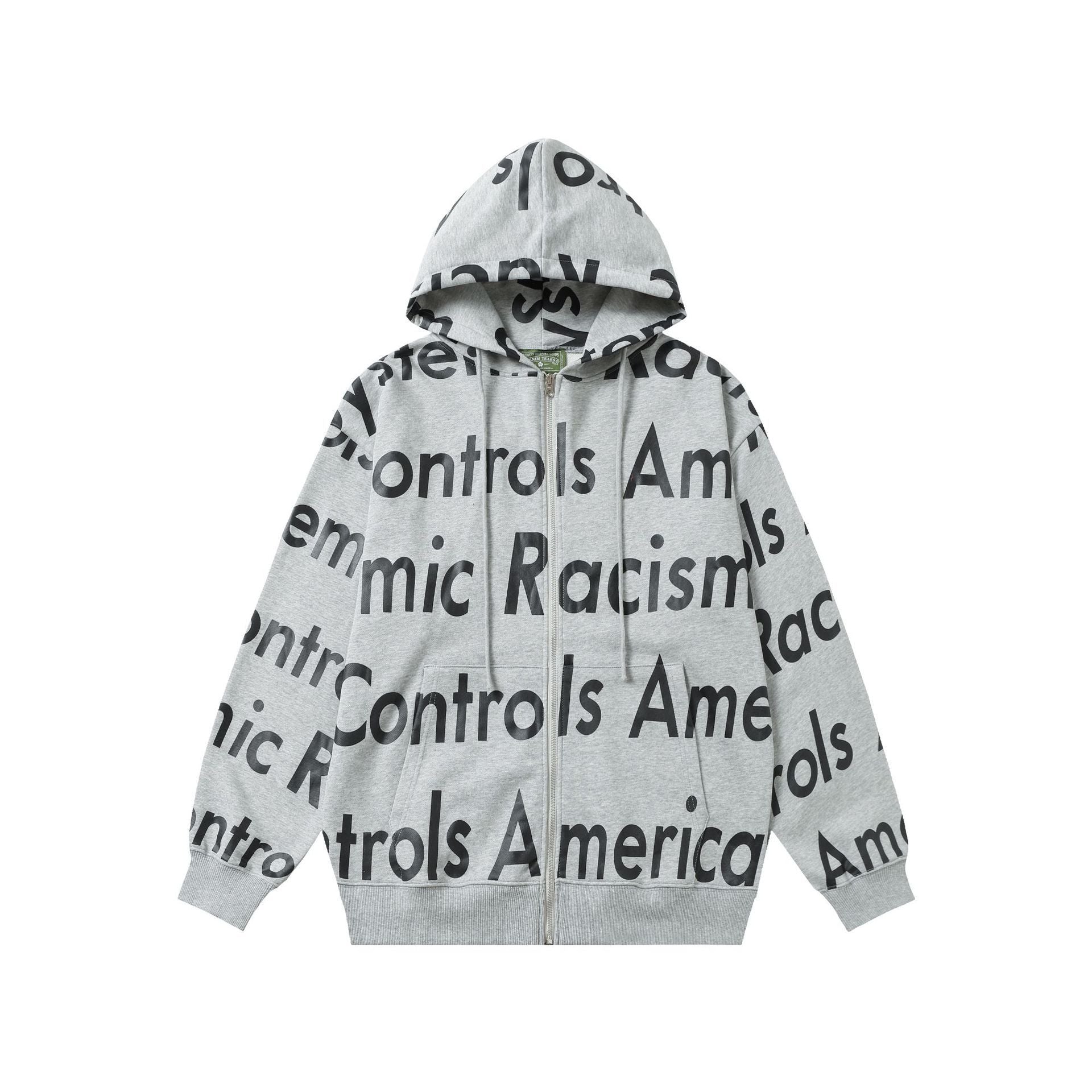 Denim Tears Hoodie Alphabet Cardigan Hooded Sweater
